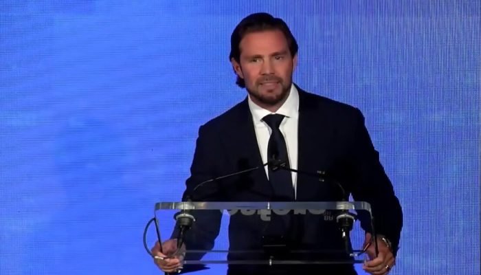 Daniel Vorcaro, banqueiro do liquidado Banco Master. (Foto: reprodução/Youtube Esfera Brasil)