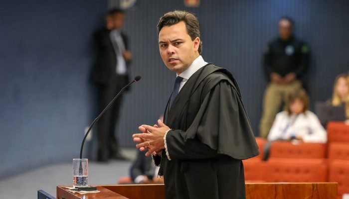 Jeffrey Chiquini, advogado de Filipe Martins, no julgamento da ação penal nº 2.693 (núcleo 2)...