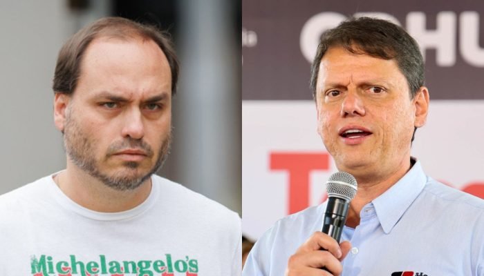 Carlos e Tarcísio almoçam na casa do governador após desconforto envolvendo cancelamento de vi...