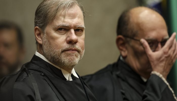 Dias Toffoli e Gilmar Mendes no plenário do STF (Foto: Marcelo Camargo/Agência Brasil)